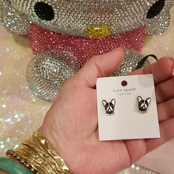 💖HOST PICK💖 Kate Spade French Bulldog Earrings - Picture 6 of 8